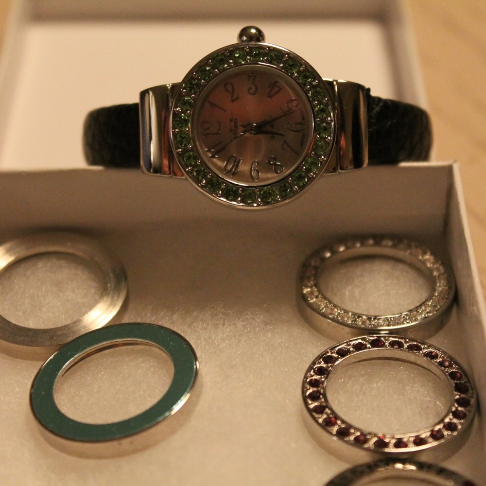 SALE!! Milano cuff watch with interchangeable bezels.   6
